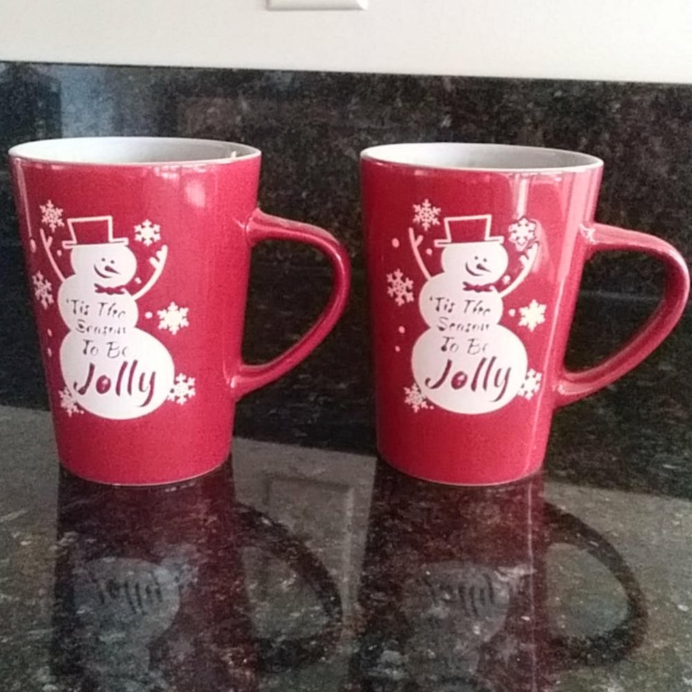 Set of California Pantry Frosty Snowman Cups